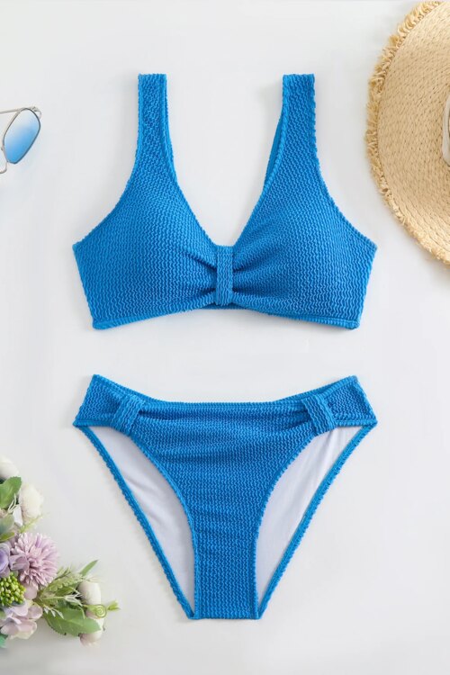 2 Piece Swimsuit High Waist Bikini