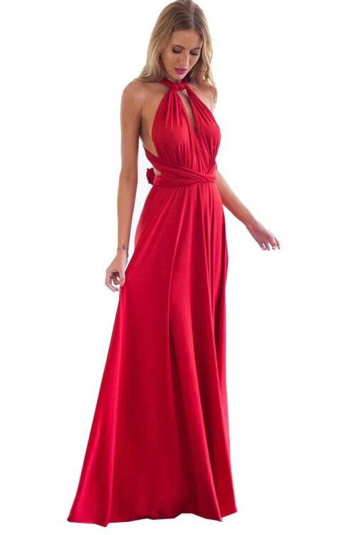 Multiway Wrap Bandage Long Dress